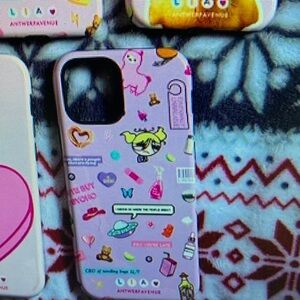 SHEIN Cartoon Design Phone Case - Lavender